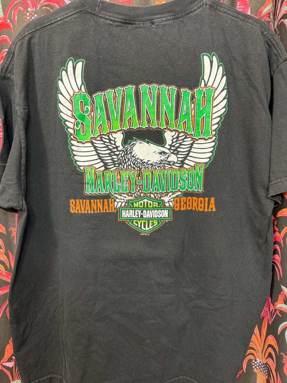 Harley-Davidson Savannah Georgia Eagle Logo T-Shirt Size XL